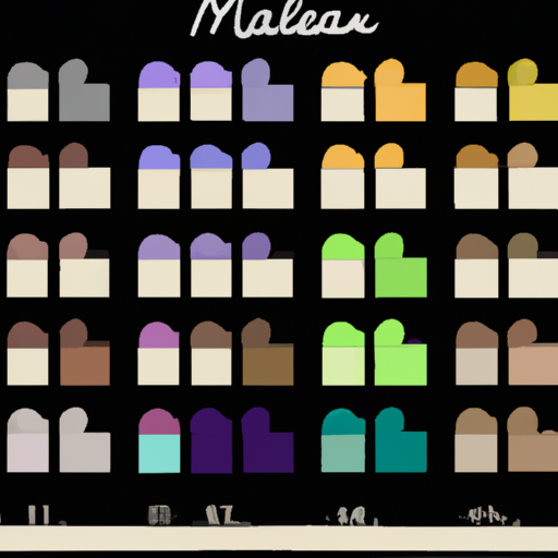 המחשה של הטעמים השונים של מקאלן 18, כאשר כל טעם מיוצג על ידי צבע אחר