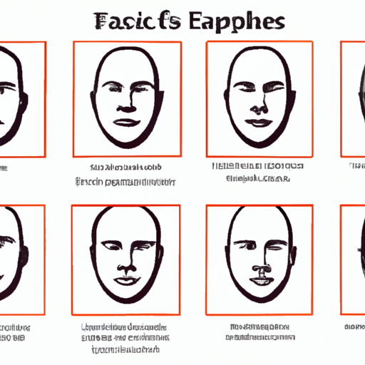 אינפוגרפיקה הממחישה צורות פנים שונות ומאפייניהן.